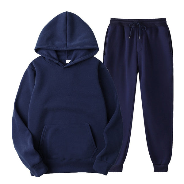 Men's Hooded Tracksuit Set - Hoodie & Sweatpants