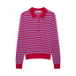 Contrasting striped top
