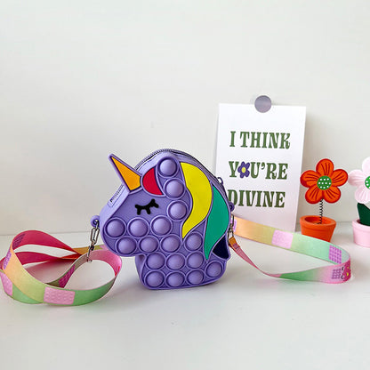 New Unicorn Bubble Silicone Bag