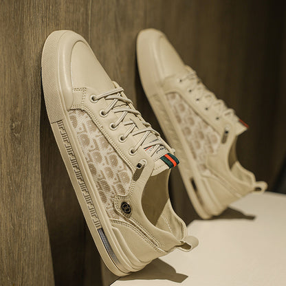 men's low cut lace up outer board shoes