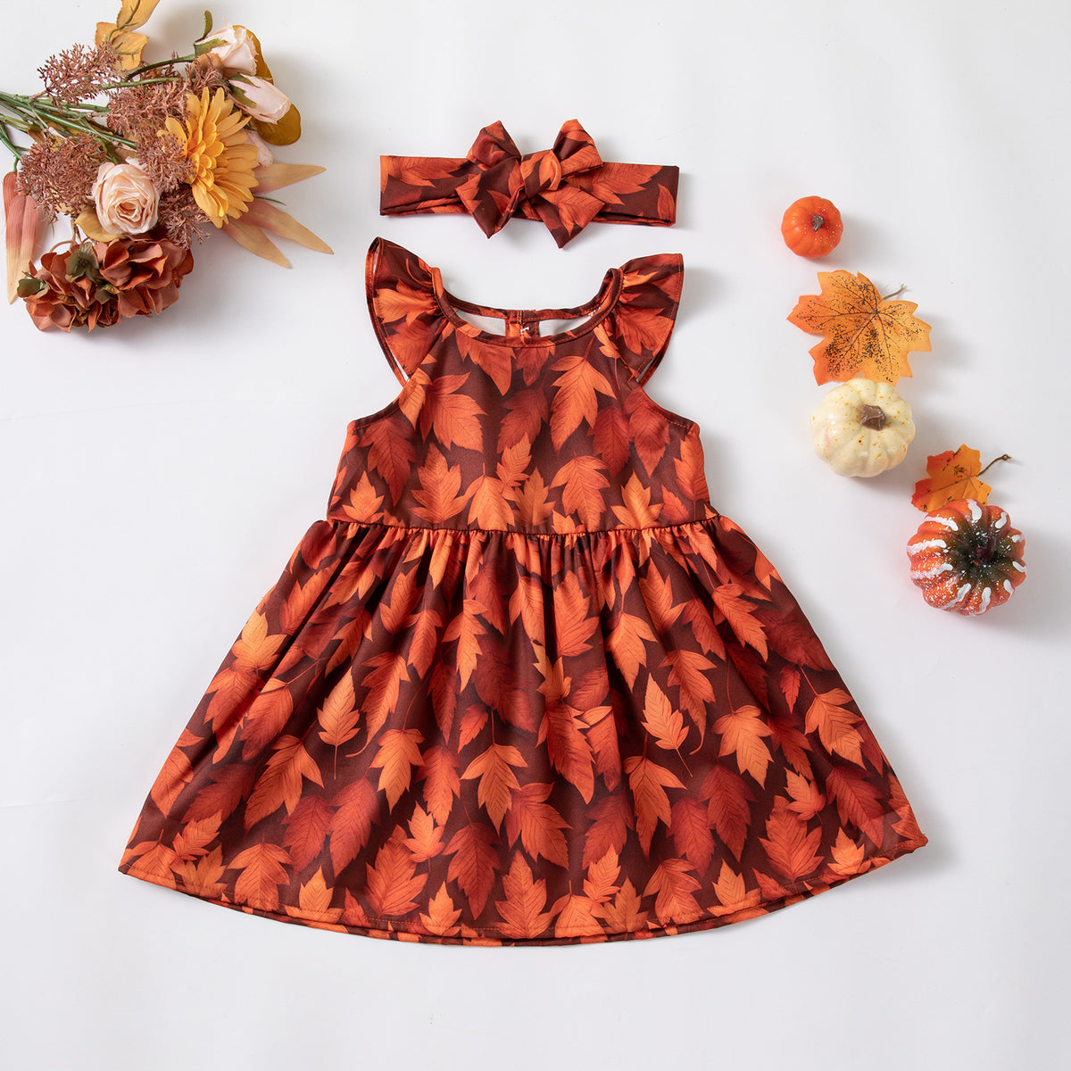 Kids Party Printed Princess Dress for Halloween Festival