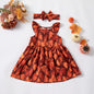 Kids Party Printed Princess Dress for Halloween Festival