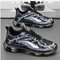 Men's Shoes Breathable Casual Running Height-Increasing Air Cushion Shock-Absorbing Leather Dad Sneakers