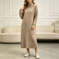 Half zip long sleeved dress
