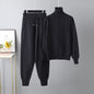 Solid Color Sweater Knitted Two Piece Set