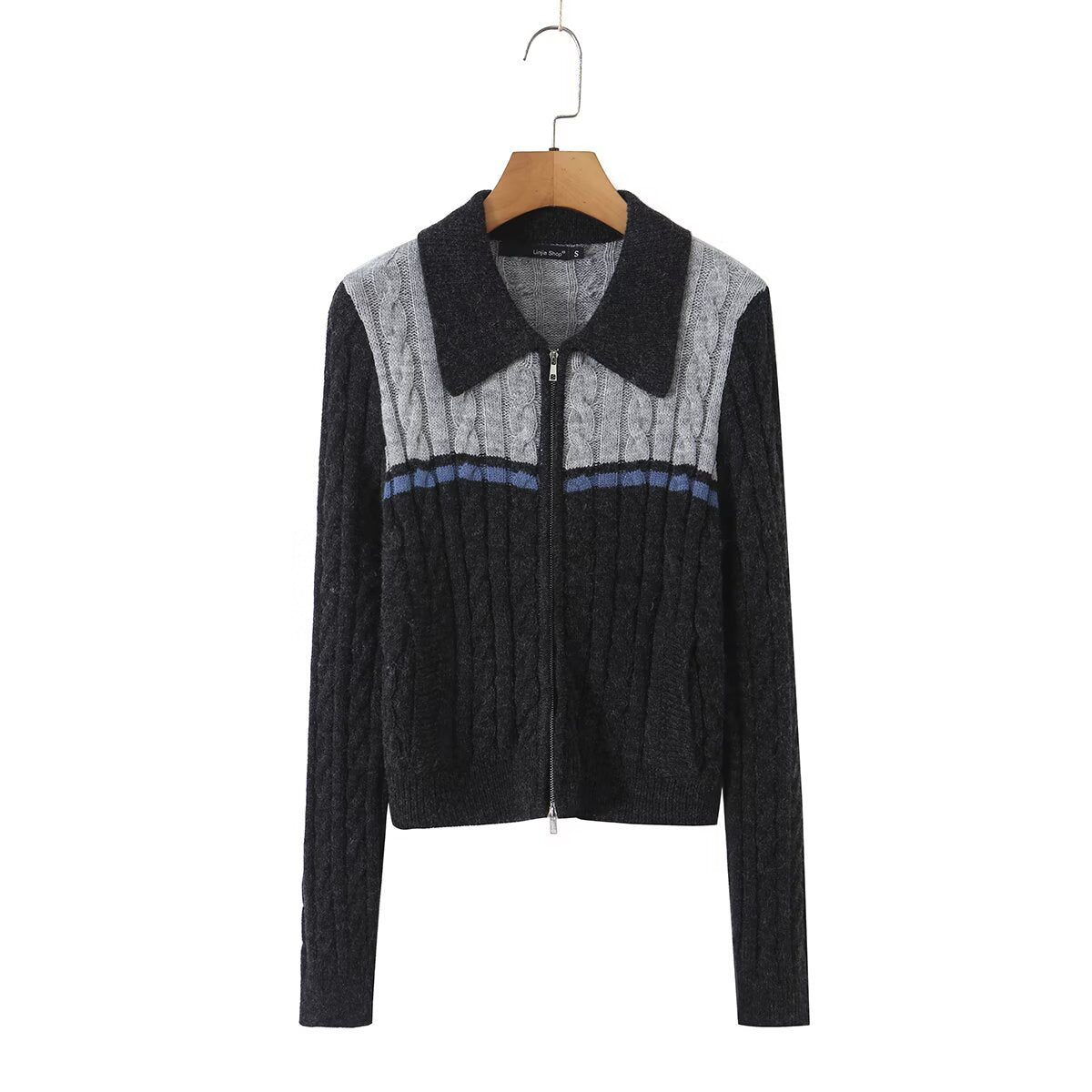 Wool Blend Slim Fit Short Cardigan