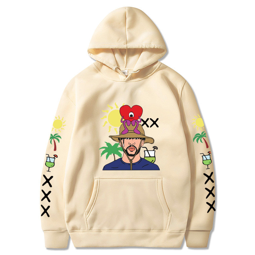 Womens un verano sin ti around body bunny hoodie
