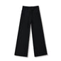 Solid color loose wide leg hanging drawstring straight leg pants