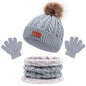 Baby Hat, Gloves, and Scarf Set Acrylic Fiber, One Size