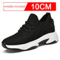 Summer height increasing men's shoes 10cm breathable fly woven mesh sports and leisure board shoes