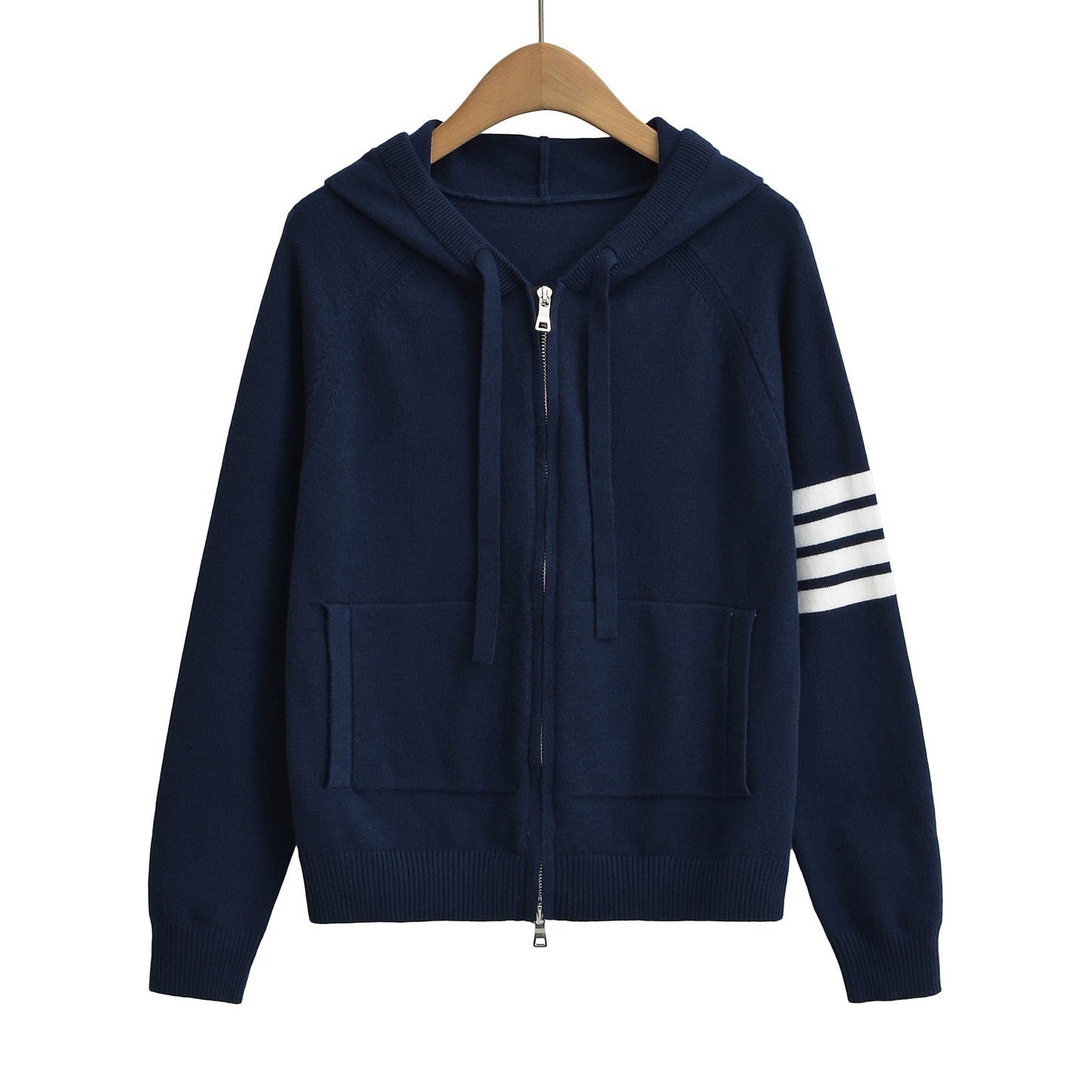Colour Block Zip Hoodie