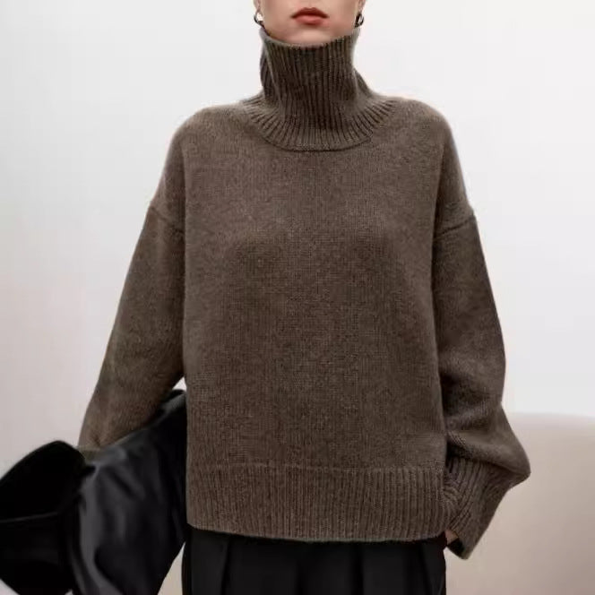 Women's High Neck Cashmere Sweater