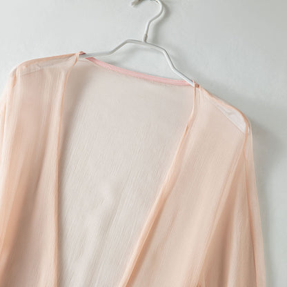 Long sleeved cardigan and long sun protection clothing
