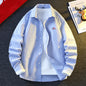Casual Loose Striped Embroidered