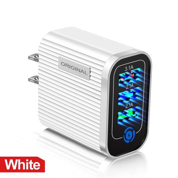 3-Port 2.1A USB Travel Charger