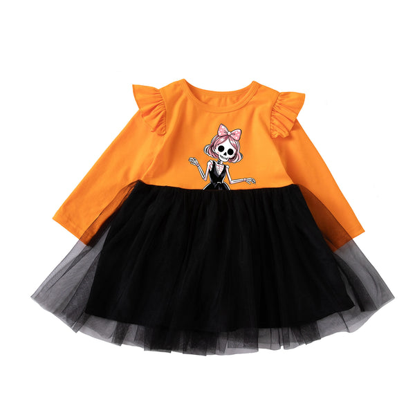 Girls' Halloween Princess Party Dress