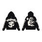 Street hip-hop versatile casual printed hoodie