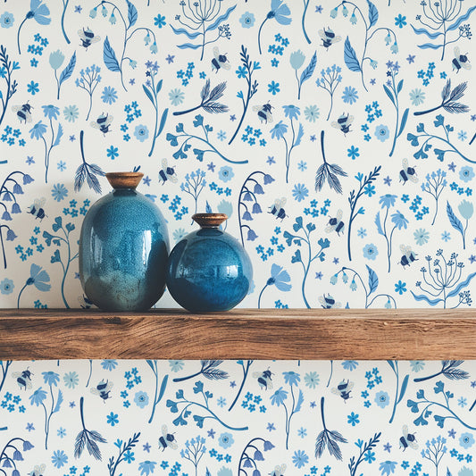 BUMBLEBEE CHINOISERIE WALLPAPER