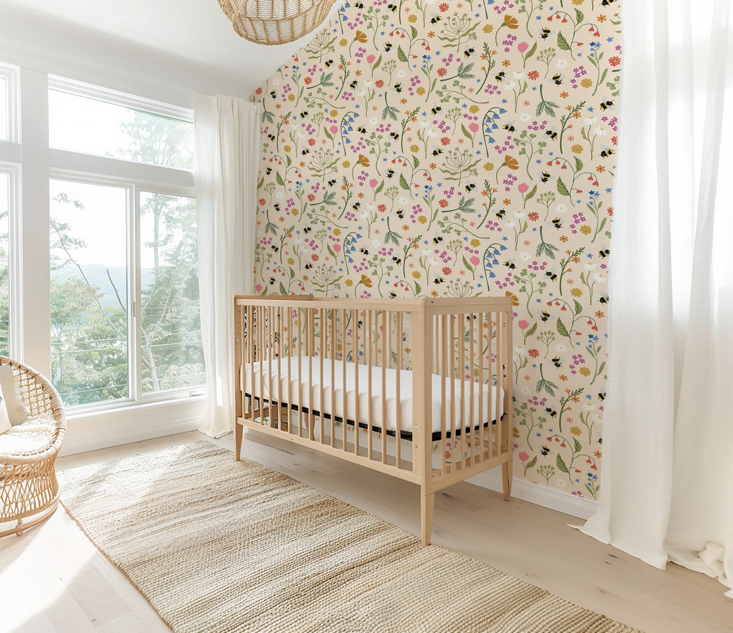 BUMBLEBEE MEADOW WALLPAPER