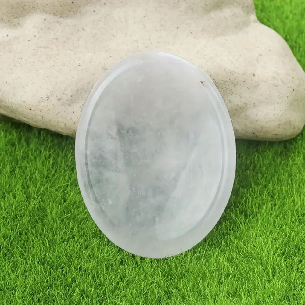Thumb Worry Stones - Quartz Healing Crystal