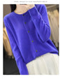 Osmanthus needle wool sweater women's knitted cardigan