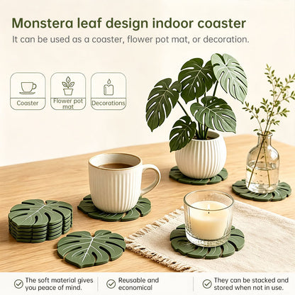 Monstera Leaf 3D Printed Coasters