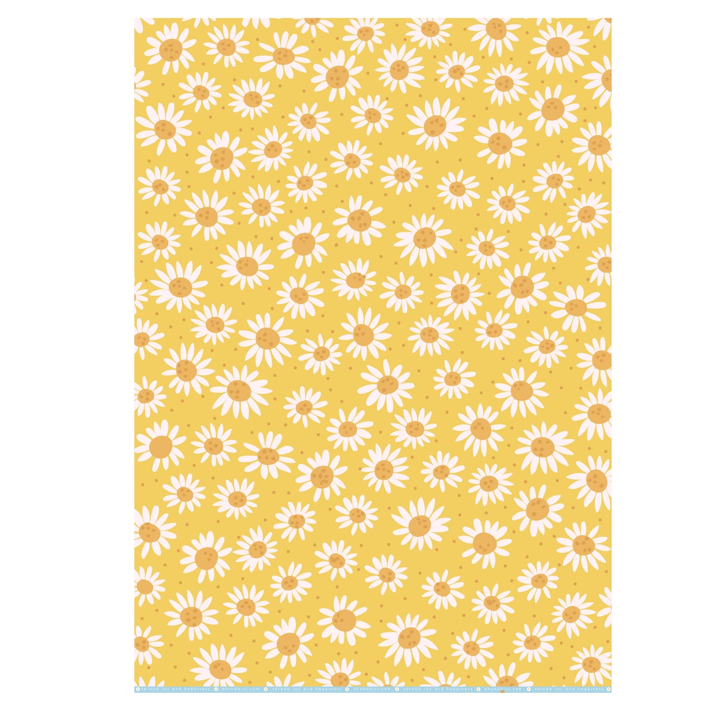 BLOOMING LOVELY DAISY GIFT WRAP SHEET