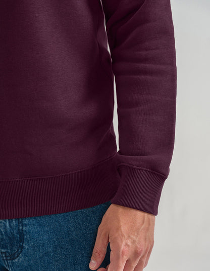 Classic Maroon Crewneck Sweatshirt