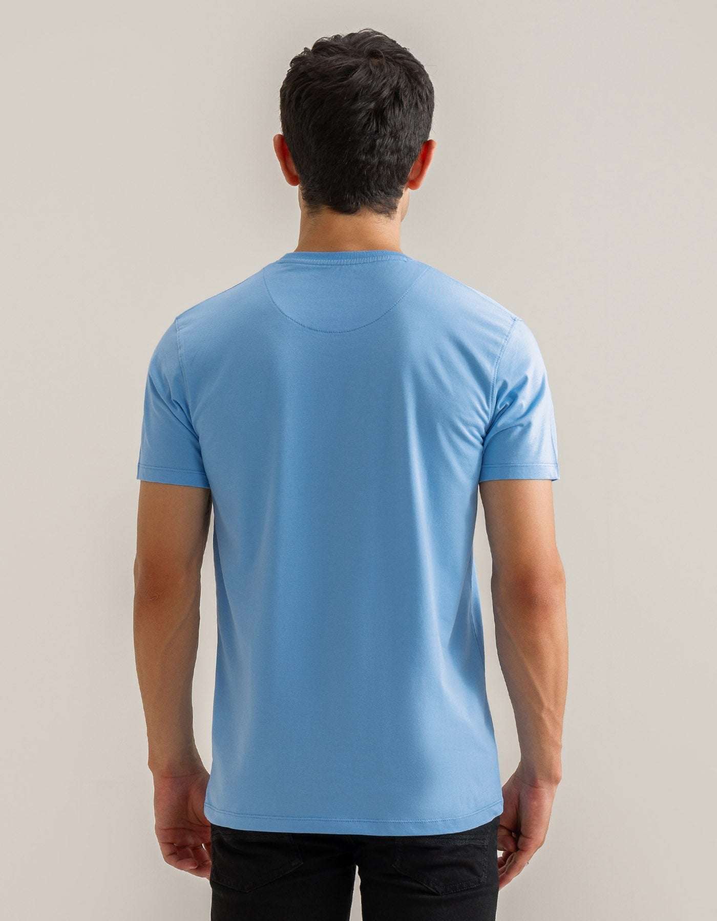 T-shirt en coton premium – Bleu ciel
