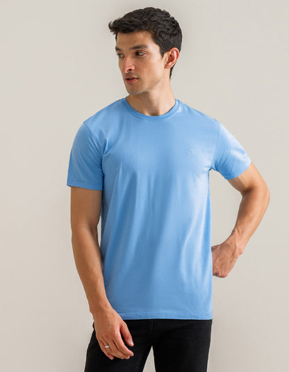 T-shirt en coton premium – Bleu ciel