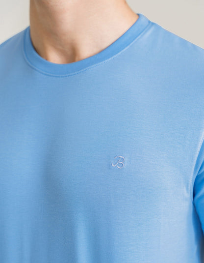 T-shirt en coton premium – Bleu ciel