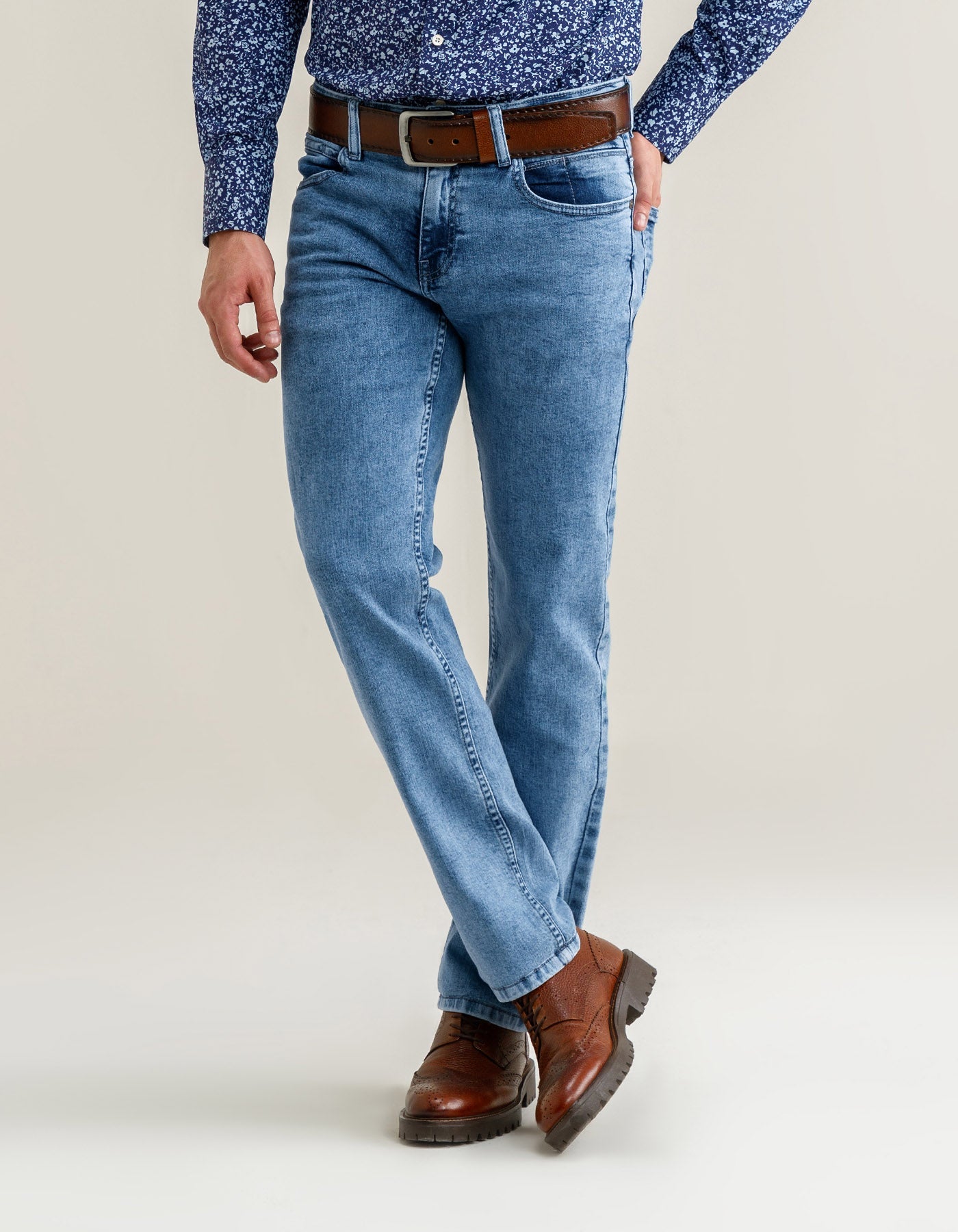 Smart Fit Light Blue Denim Jeans