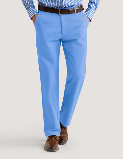 Pantalon chino confortable bleu ciel