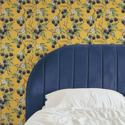 BRAMBLE & BLOSSOM BISCOTTI WALLPAPER