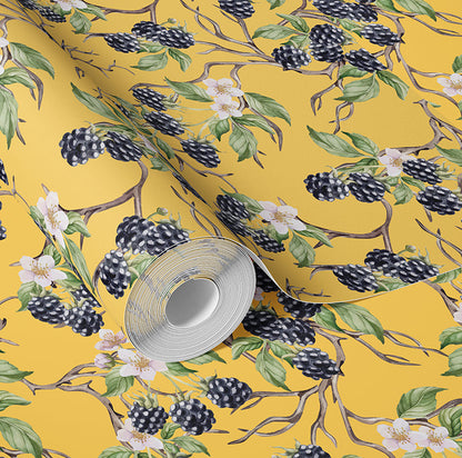 BRAMBLE & BLOSSOM BISCOTTI WALLPAPER
