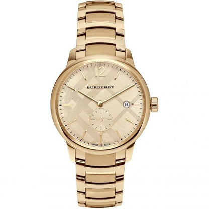 Montre Burberry BU10006 à cadran doré gravé