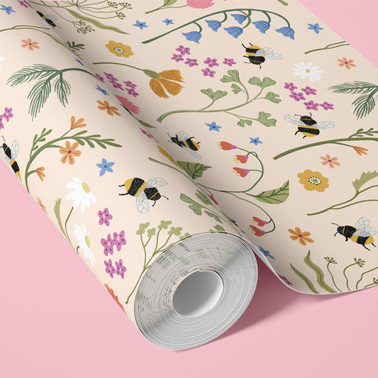 BUMBLEBEE MEADOW WALLPAPER