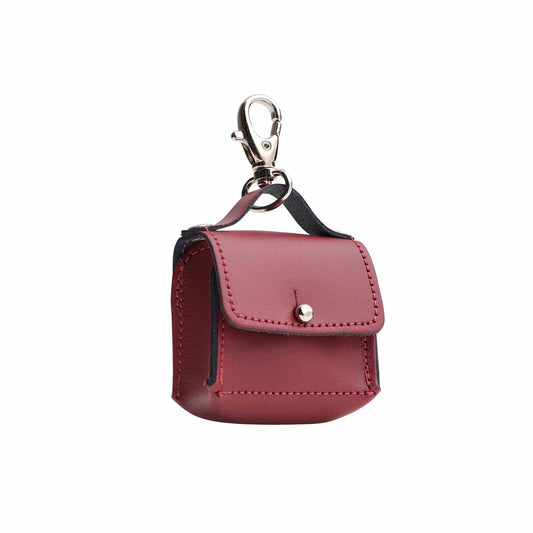 Breloque mini-sac - Rouge sang de bœuf