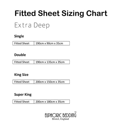 Bamboo Fitted Sheet in White (Extra Deep)