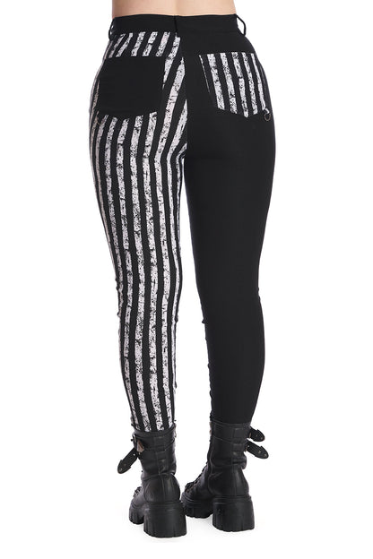 Banned Spooky Night Walks Half and Half Trousers