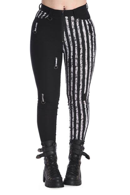 Banned Spooky Night Walks Half and Half Trousers