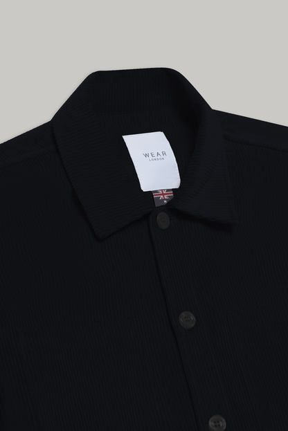 Bart Corduroy Overshirt - Black
