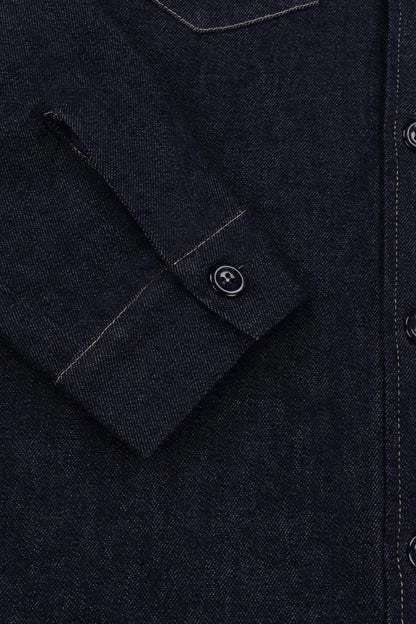 Bart Denim Button Overshirt - EverBlue