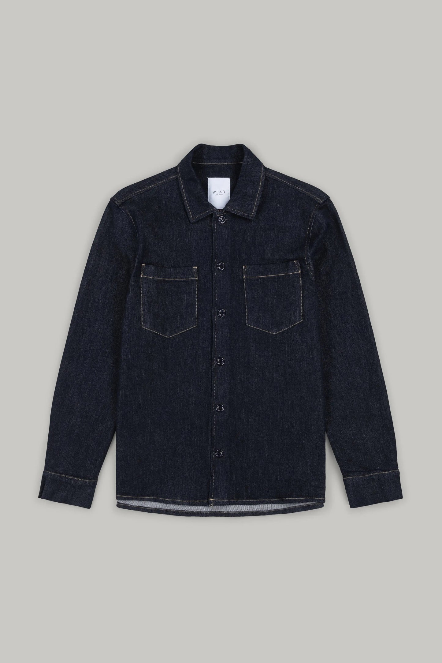 Bart Denim Button Overshirt - EverBlue