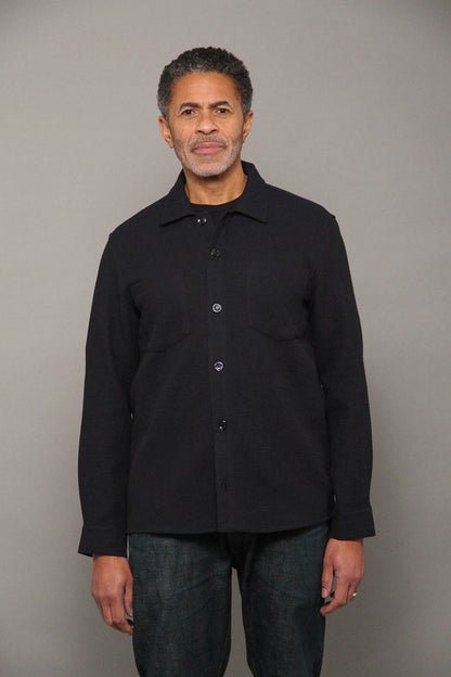 Bart Long Sleeve Shirt - Navy Malta