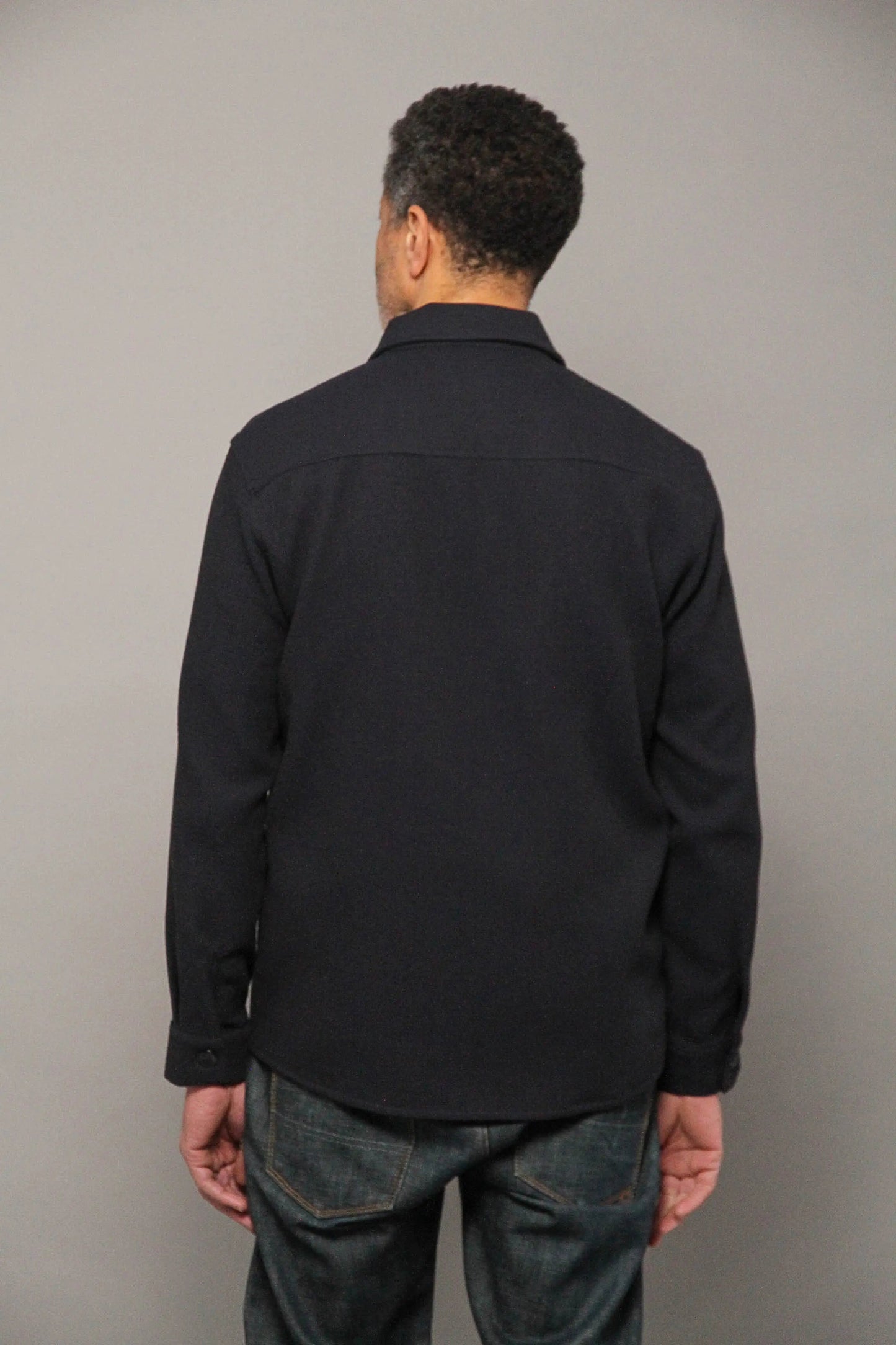 Bart Long Sleeve Shirt - Navy Malta