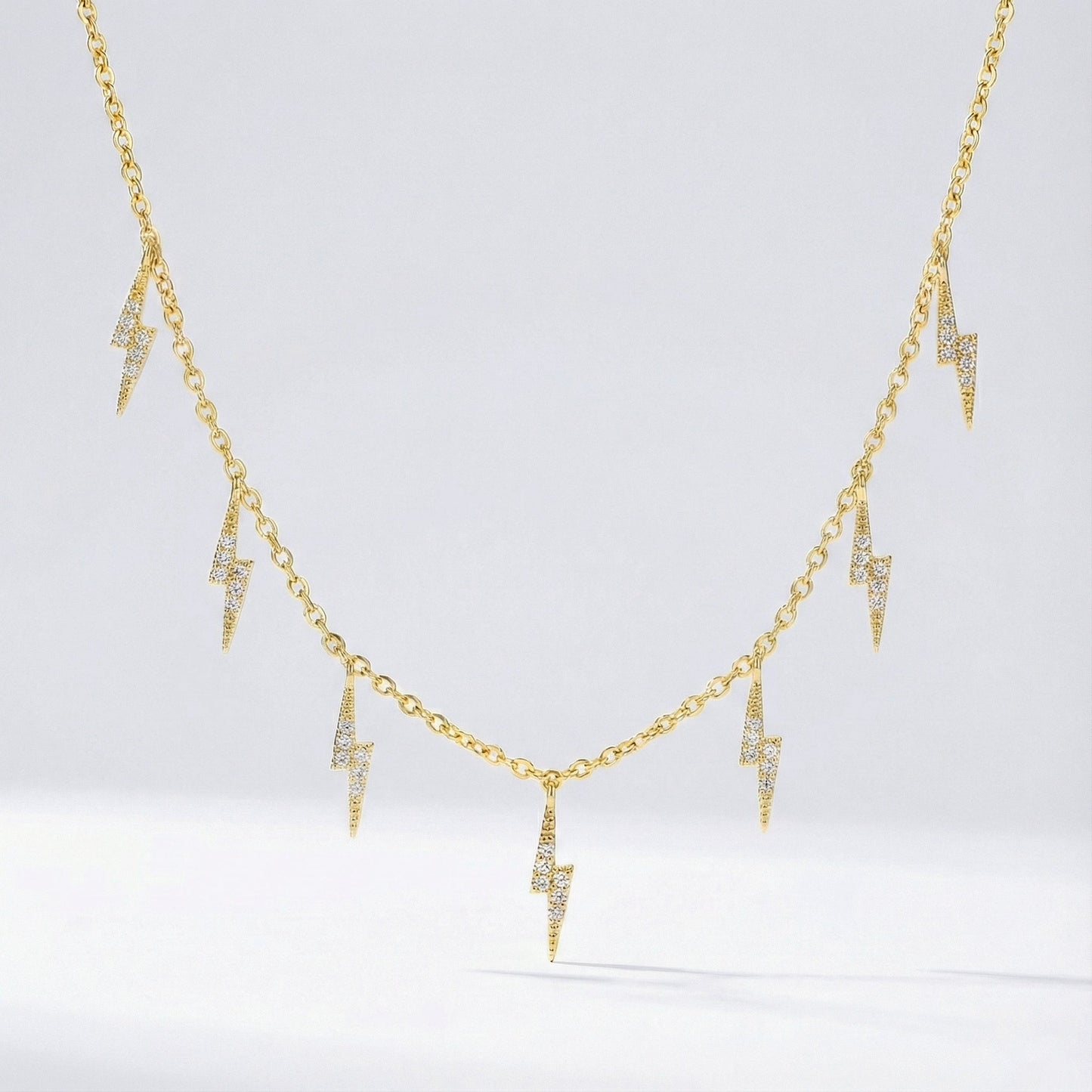 Collier éclair Beau | Plaqué or 14 carats