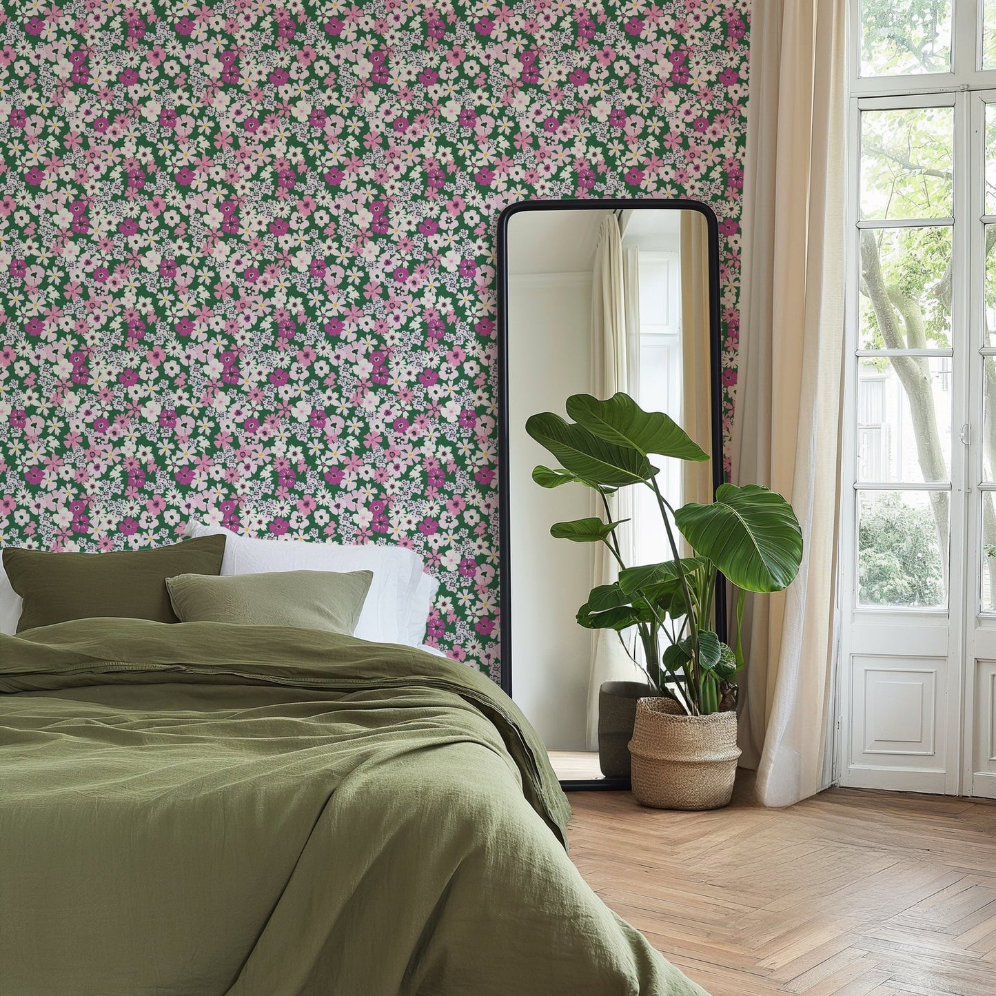 PRIMROSE PATH PINK WALLPAPER