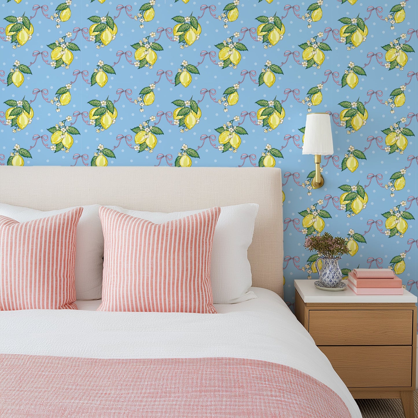 LEMON BLOSSOM WEDGWOOD WALLPAPER