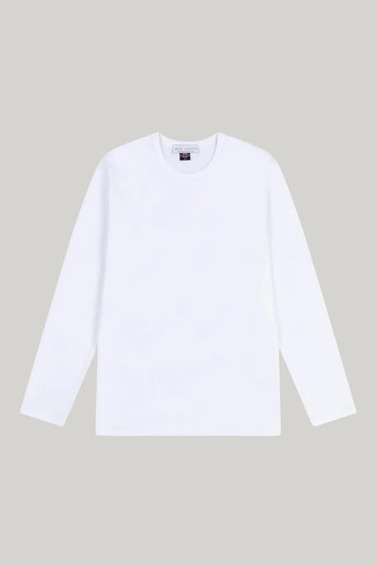 Bevis Long Sleeve Cotton t-shirt - White